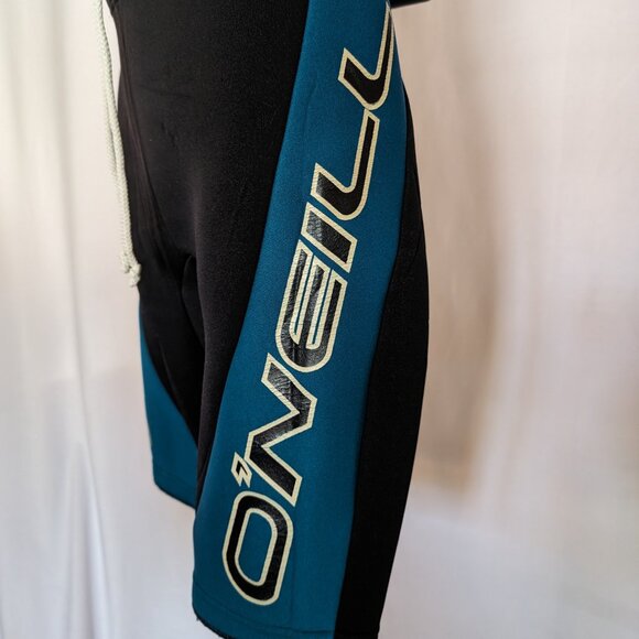 O'NEILL NEOPRENE diving wetsuit scuba SHORTS Sz L or 27-28W 2MM Drawstring LOGO - Picture 2 of 11